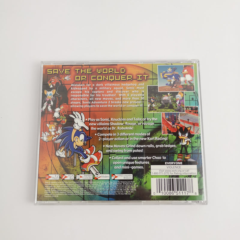 Sega Dreamcast Spiel : Sonic Adventure 2 | DC OVP - NTSC-U/C USA