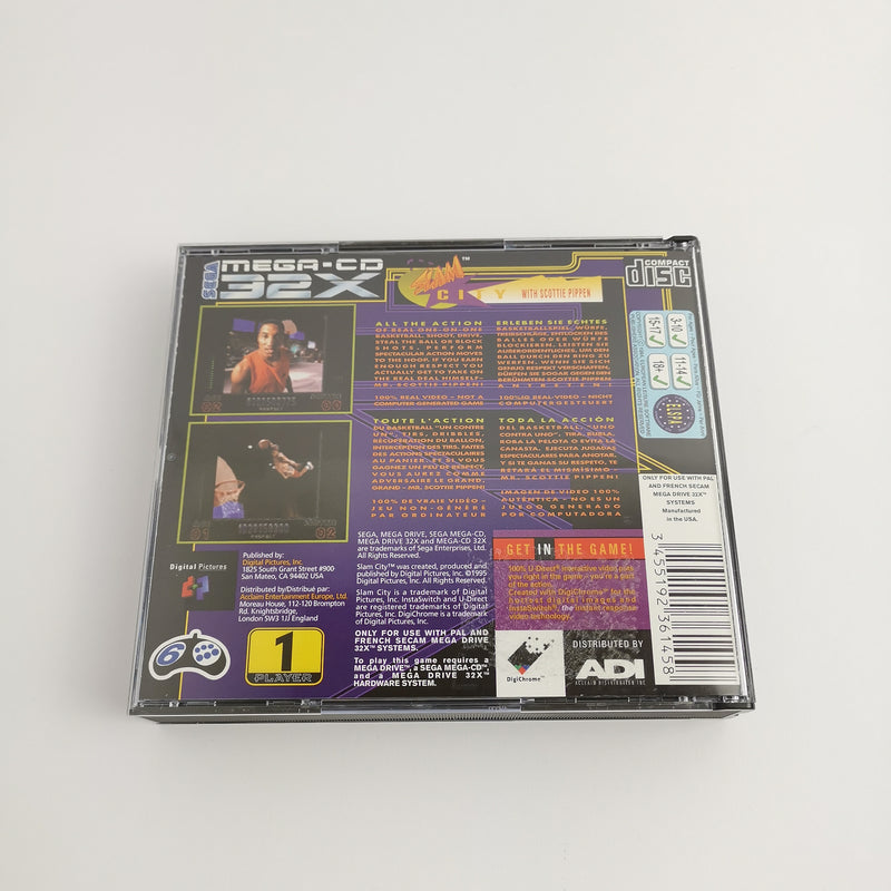 Sega Mega-CD 32X Spiel : Slam City with Scottie Pippen | Disc System - OVP PAL