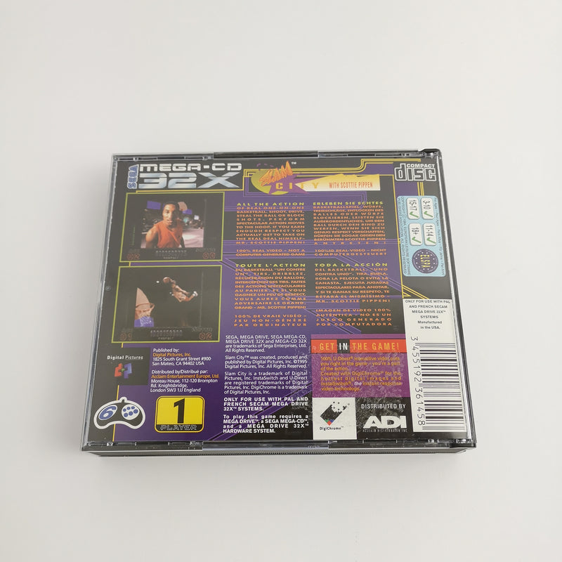 Sega Mega-CD 32X Game: Slam City with Scottie Pippen | Disc system - original packaging PAL
