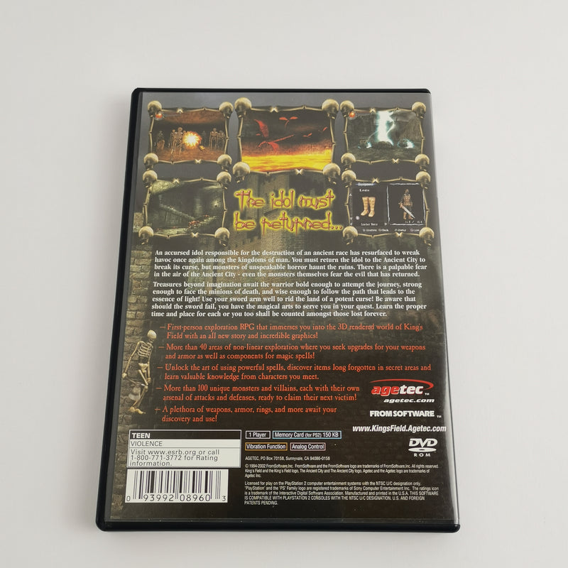Sony Playstation 2 Spiel : King´s Field The Ancient City - PS2 OVP NTSC-U/C USA
