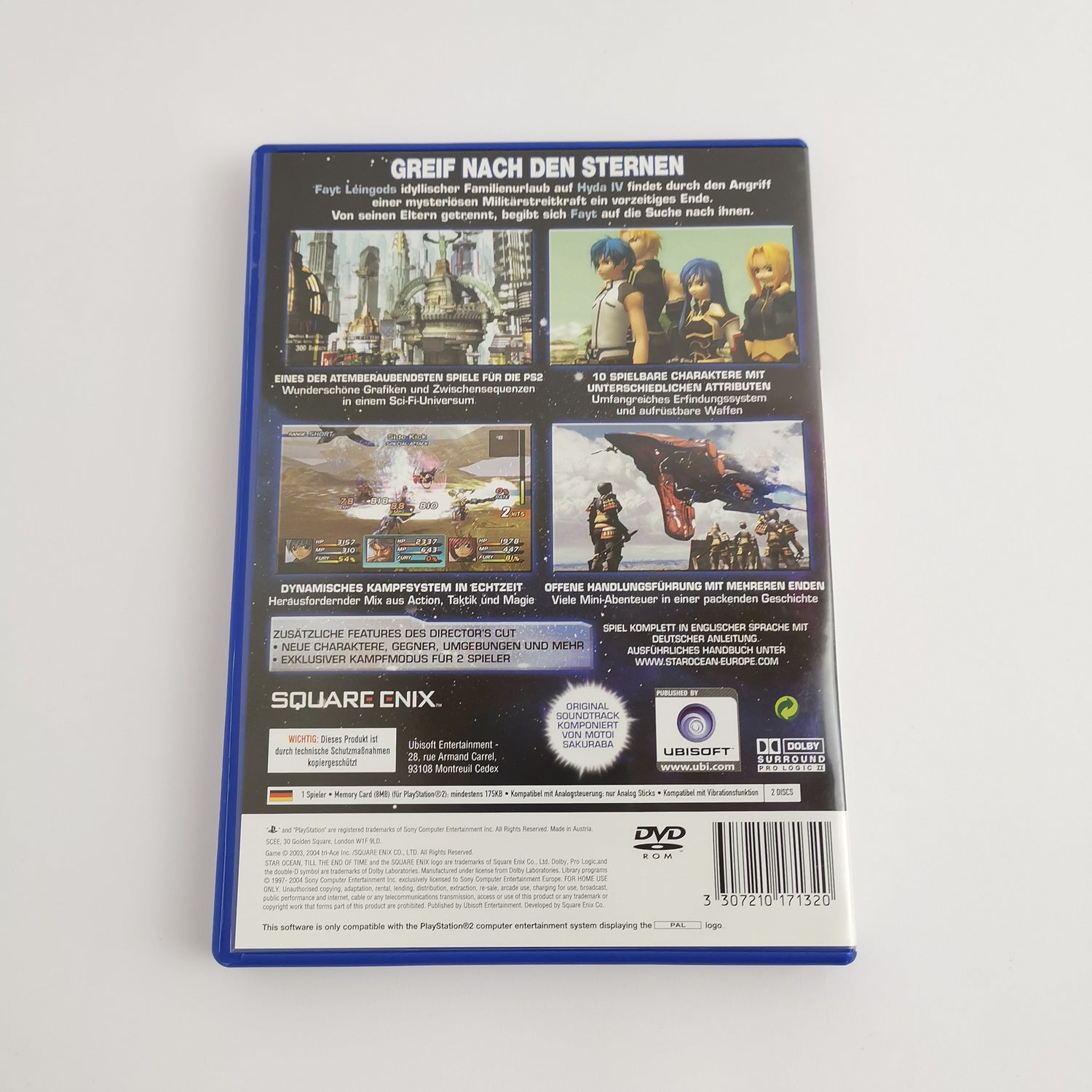 Sony Playstation 2 Game: Star Ocean Till The End of Time - PS2 OVP PAL