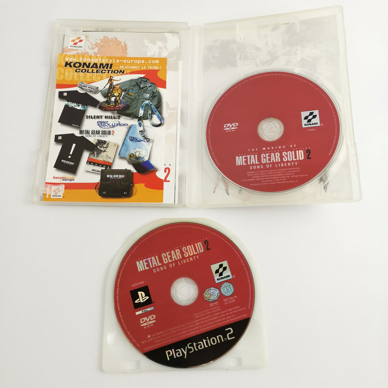 Sony Playstation 2 : Metal Gear Solid 2 mit Unterschrift von Hideo Kojima - PS2