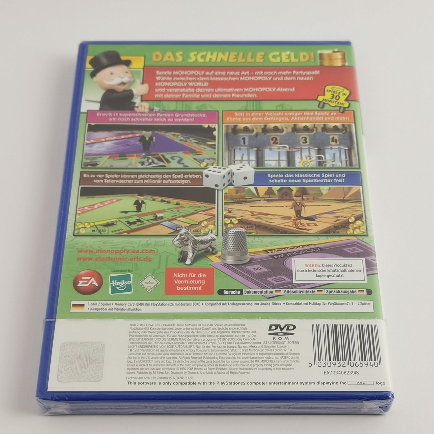 Sony Playstation 2 Spiel : Monopoly | PS2 OVP PAL - NEU NEW SEALED