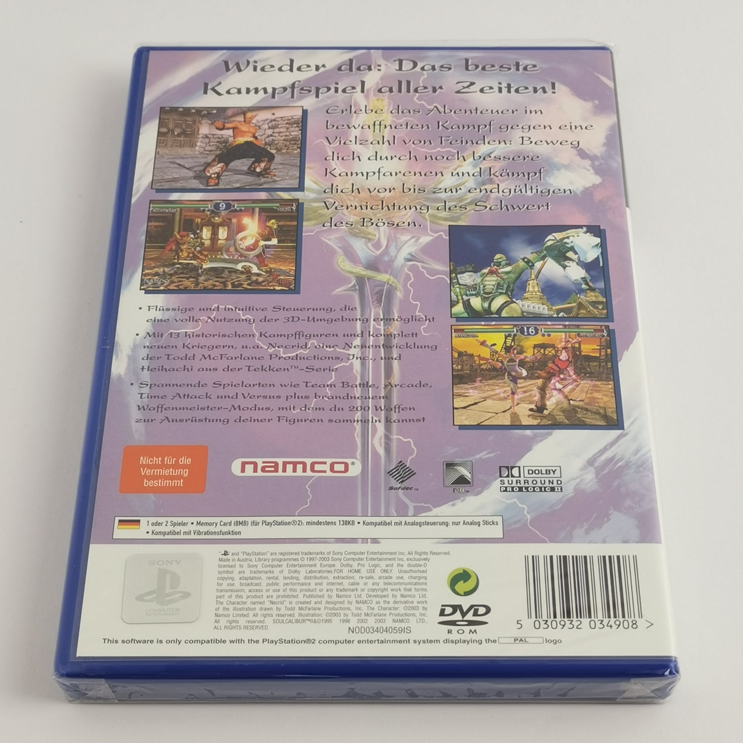 Sony Playstation 2 Spiel : Soul Calibur II 2 - Namco | PS2 OVP PAL - NEU SEALED