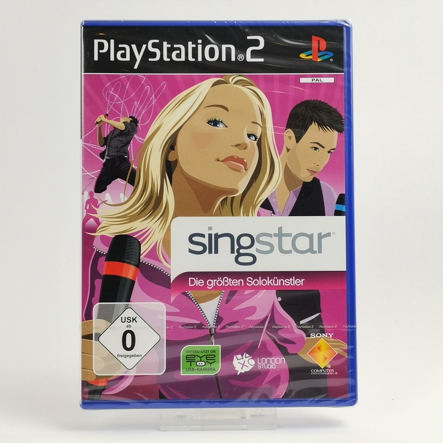 Sony Playstation 2 Spiel : Singstar Die größten Solokünstler - PS2 NEU SEALED