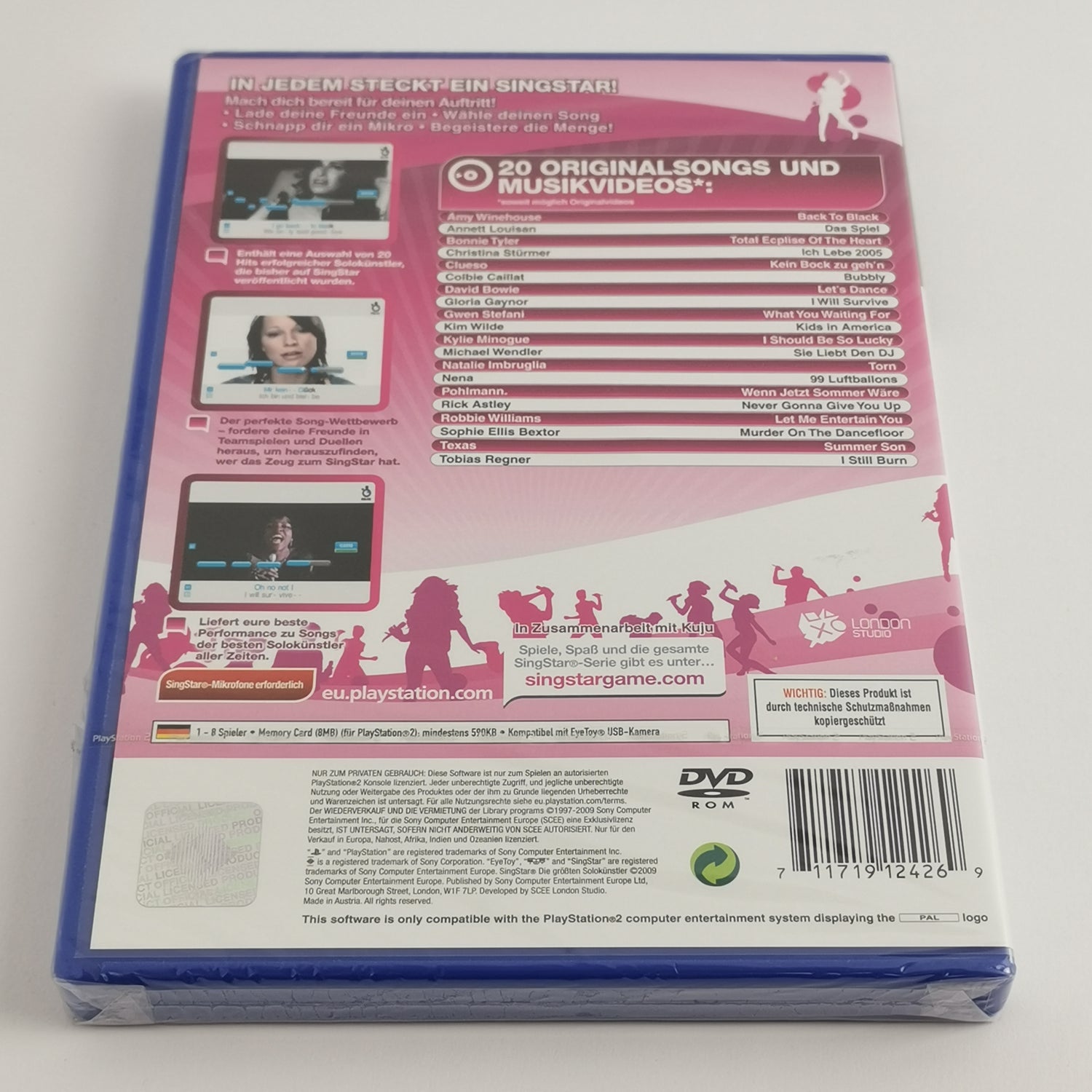 Sony Playstation 2 Spiel : Singstar Die größten Solokünstler - PS2 NEU SEALED