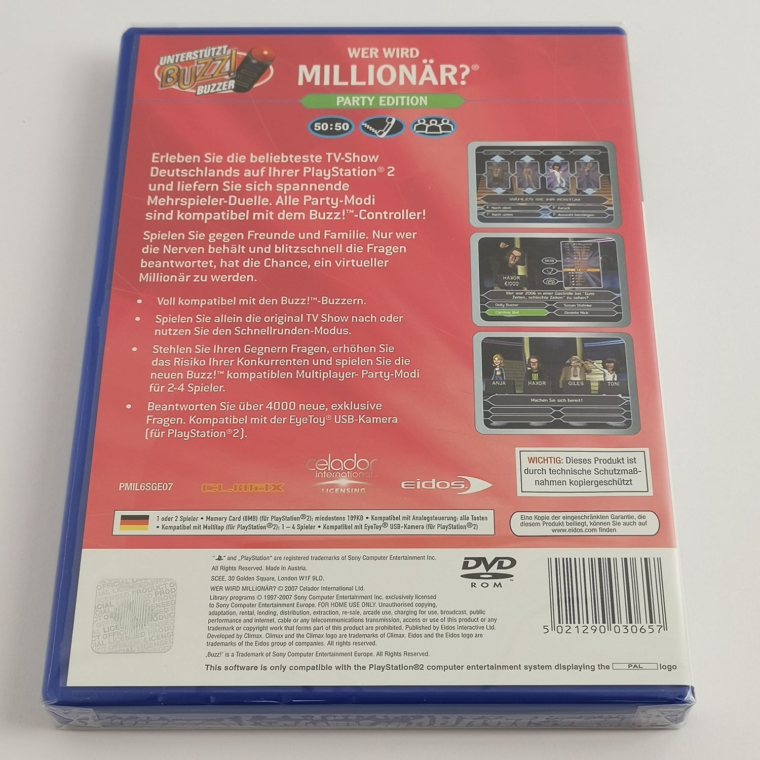 Sony Playstation 2 Game: Who Wants to Be a Millionaire | PS2 OVP PAL - NEW NEW SEALED