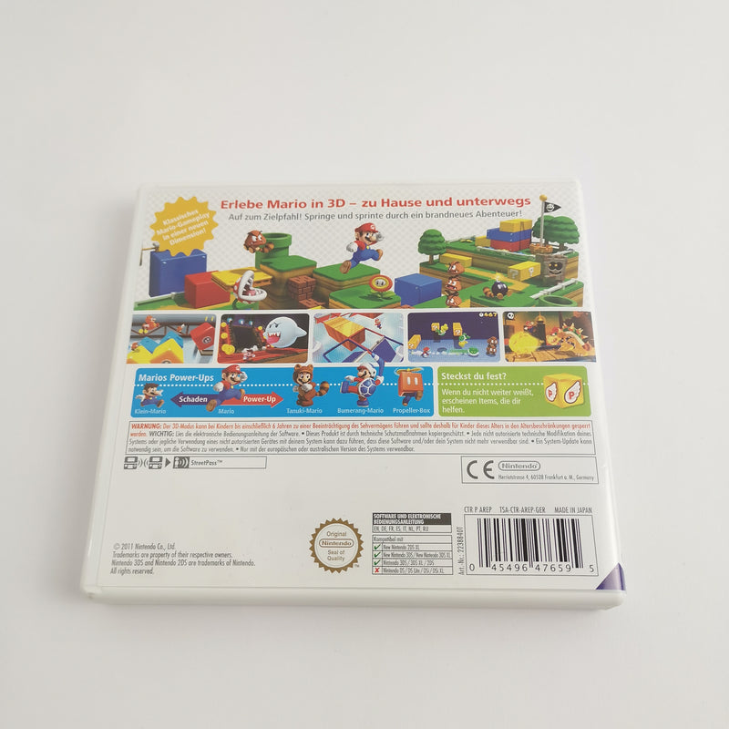Nintendo 3DS Spiel : Super Mario 3D Land | DS Handheld - OVP PAL