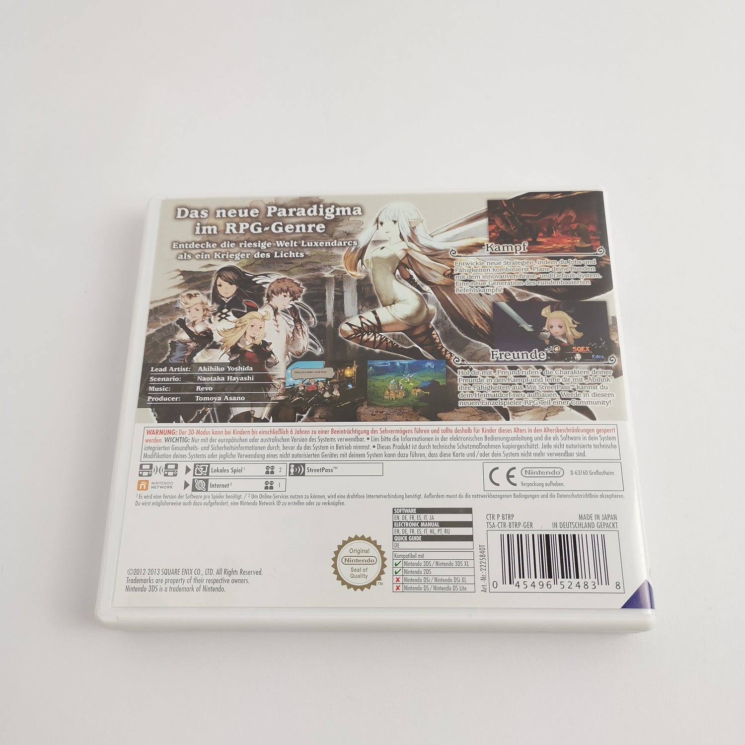 Nintendo 3DS Spiel : Bravely Default | DS Handheld - OVP PAL Version