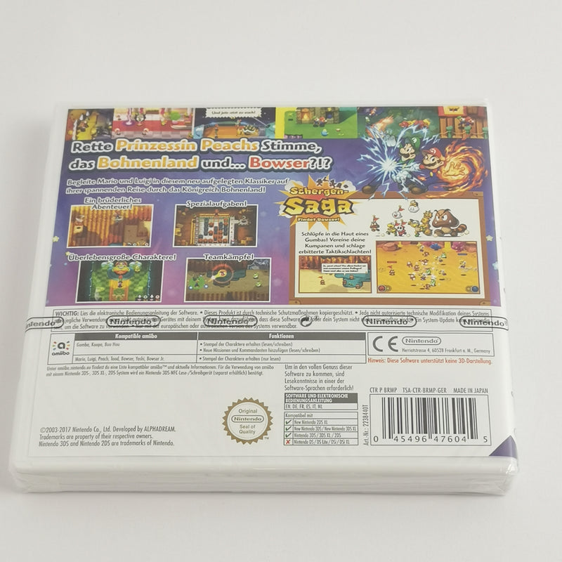 Nintendo 3DS Game: Mario &amp; Luigi Superstar Saga + Bowser's Minions - NEW SEALED