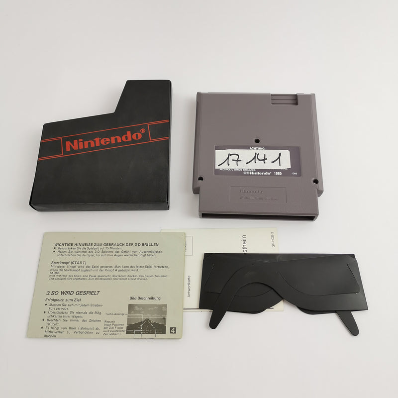Nintendo Entertainment System Game: Rad Racer + 3D Glasses - OVP | NES PAL EEC