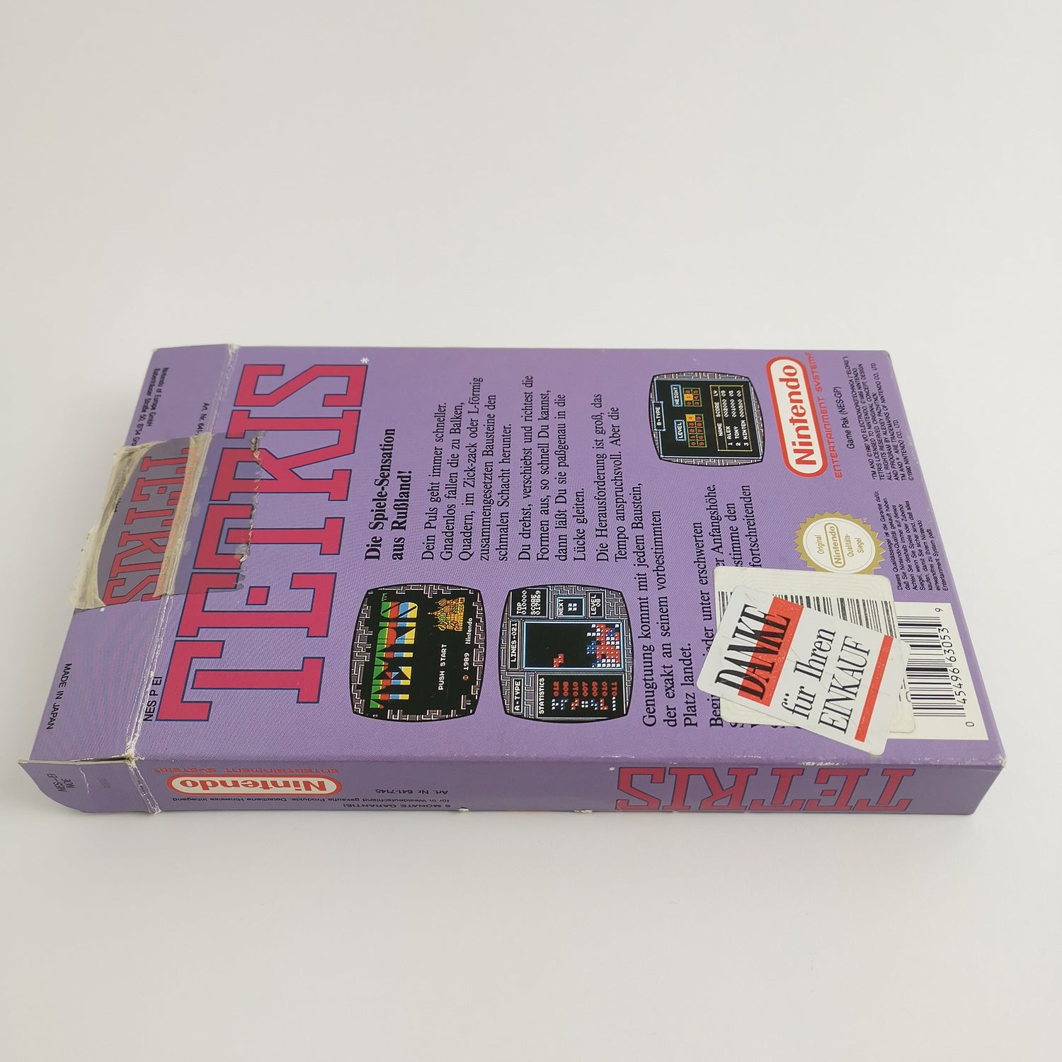 Nintendo Entertainment System Game: Tetris - OVP | NES Europe Version PAL NOE