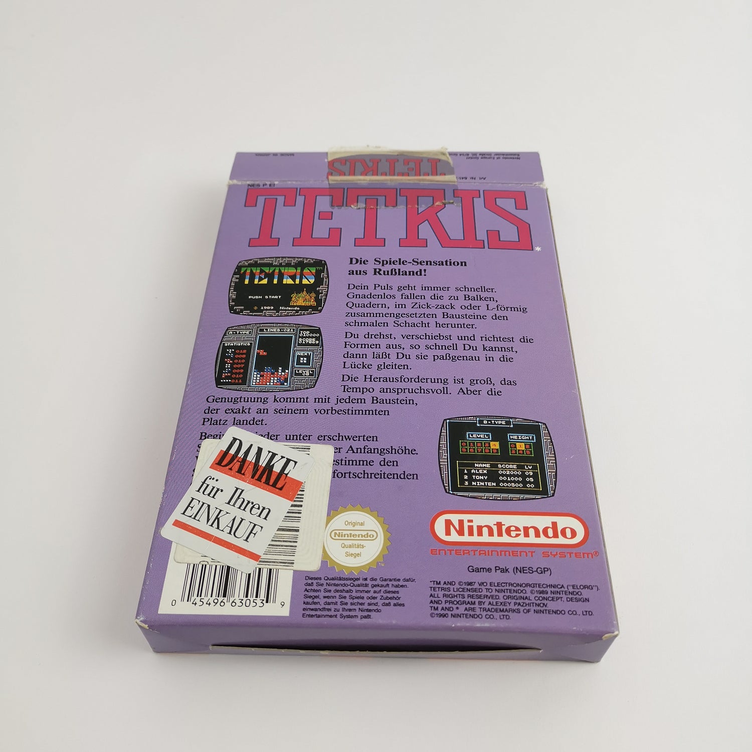 Nintendo Entertainment System Spiel : Tetris - OVP | NES Europa Version PAL NOE