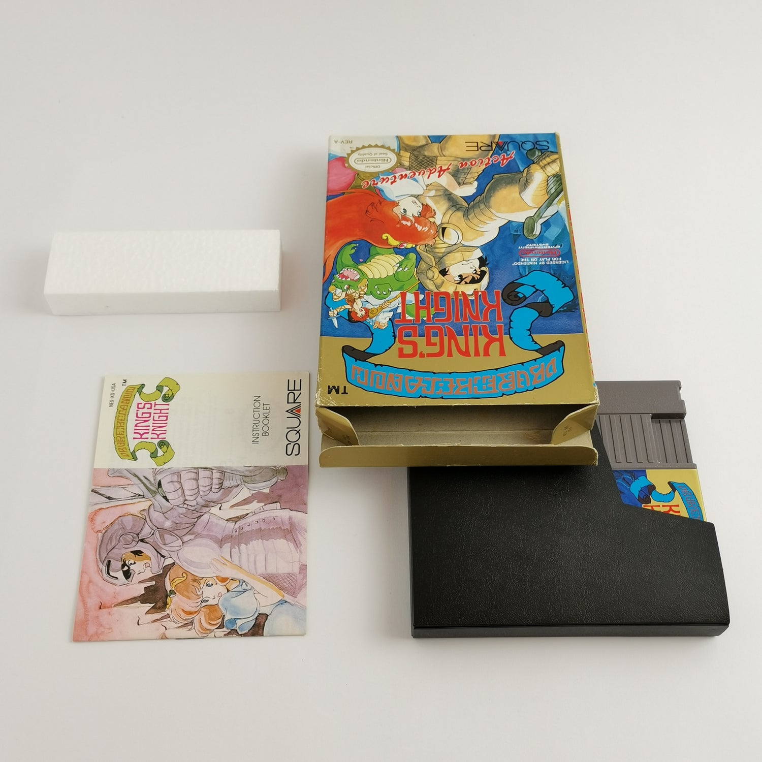 Nintendo Entertainment System Game: King's Knight - Square | NES original packaging NTSC USA