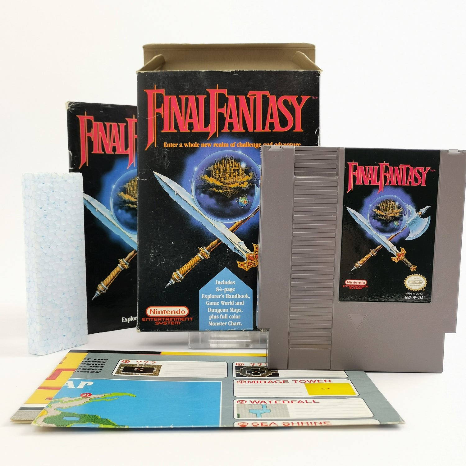 Nintendo Entertainment System Spiel : Final Fantasy + Karte | NES OVP NTSC USA