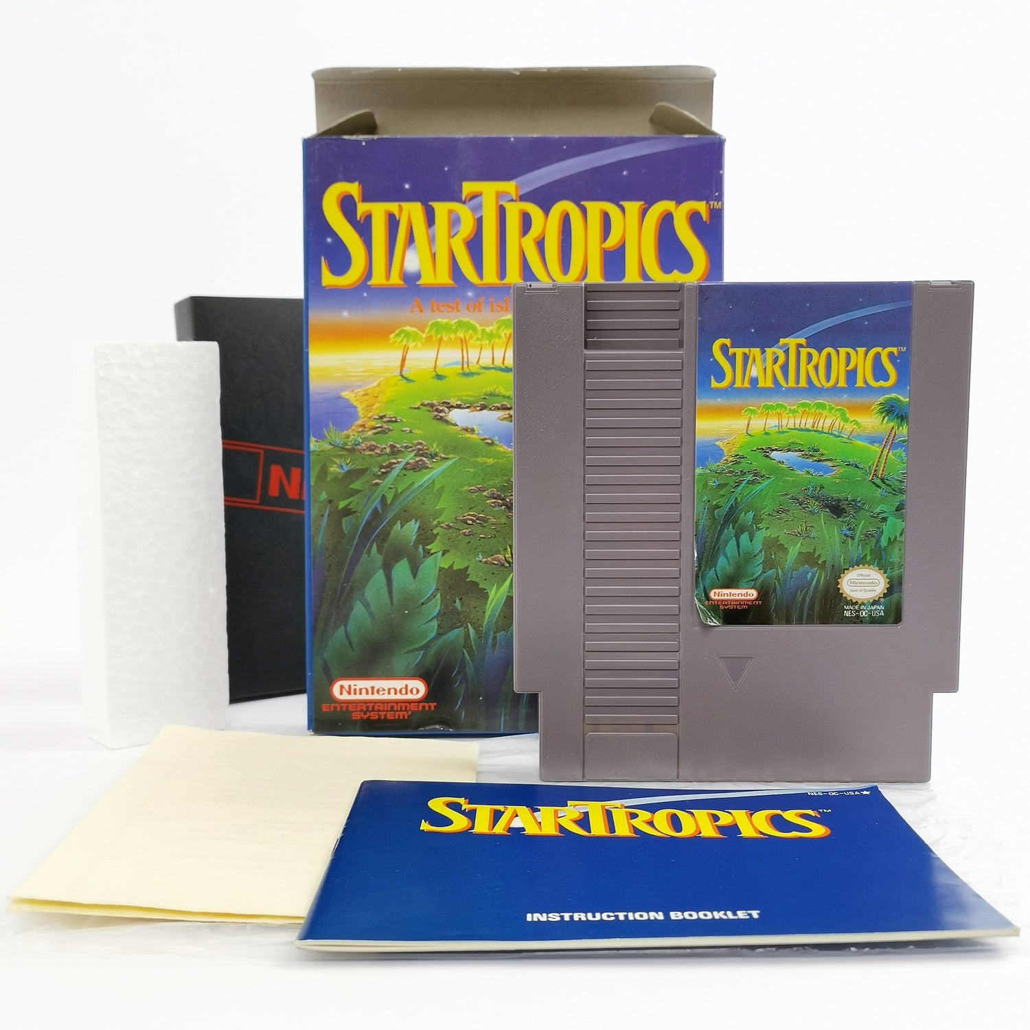 Nintendo Entertainment System Spiel : Star Tropics mit Brief | NES OVP NTSC USA