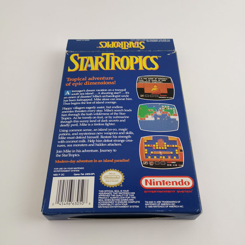 Nintendo Entertainment System Spiel : Star Tropics mit Brief | NES OVP NTSC USA
