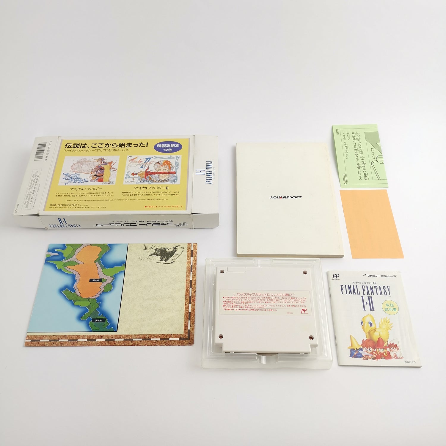 Nintendo Famicom game: Final Fantasy I & II in original packaging 1 & 2 | NTSC-J JAPAN NES