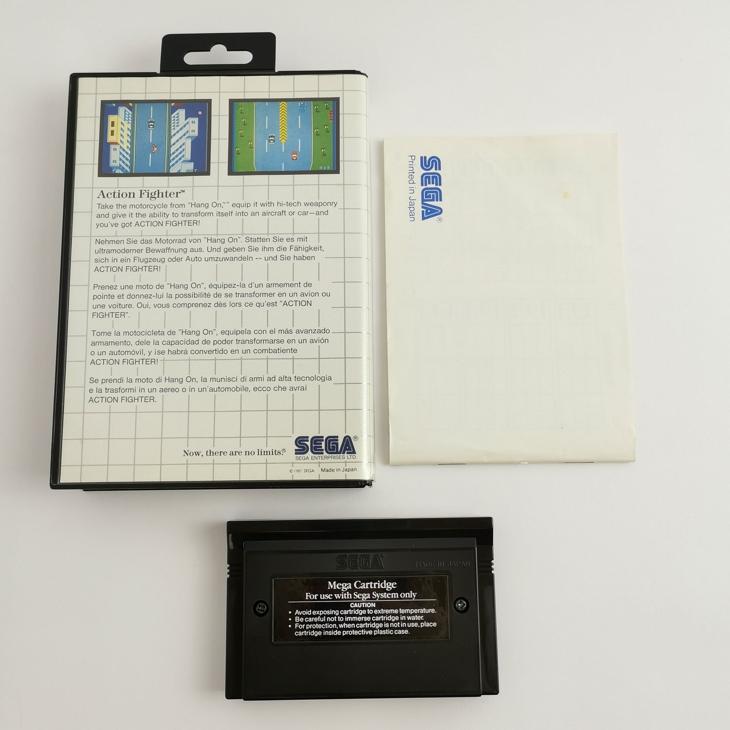 Sega Master System Game: Action Fighter - European PAL version | MS original packaging