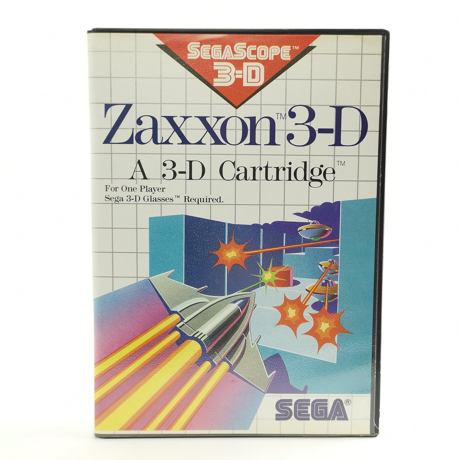 Sega Master System game: Zaxxon 3-D in original packaging | 3D Cartridge - EUR PAL Version