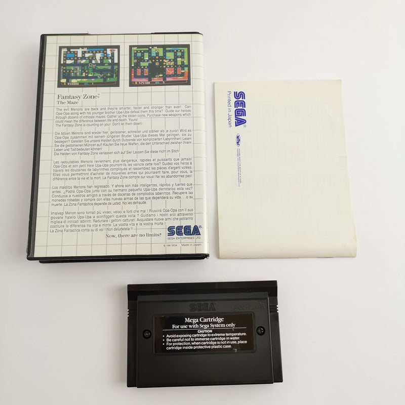 Sega Master System Game: Fantasy Zone The Maze - OVP | EUR PAL version