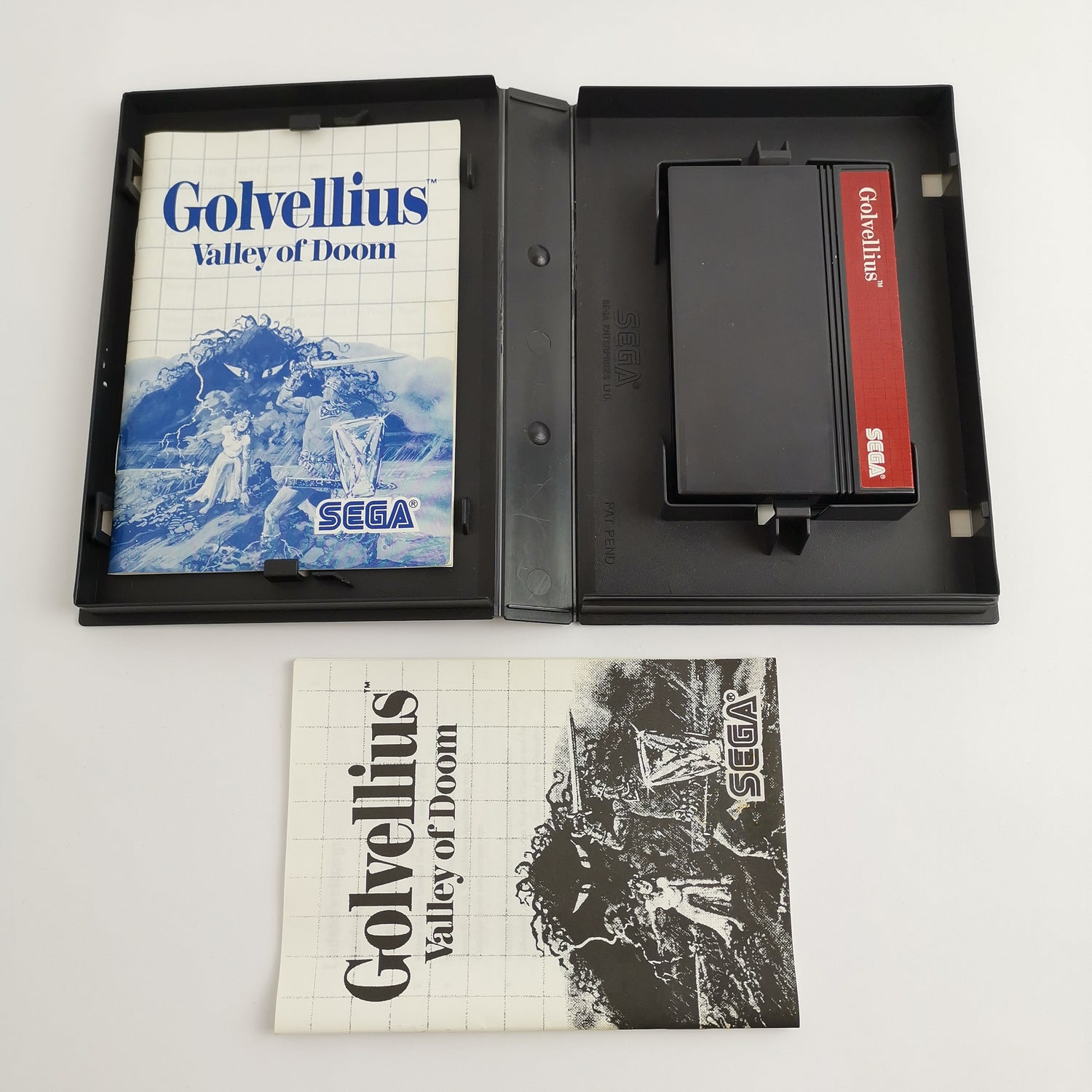 Sega Master System game: Golvellius Valley of Doom in original packaging | MS PAL version
