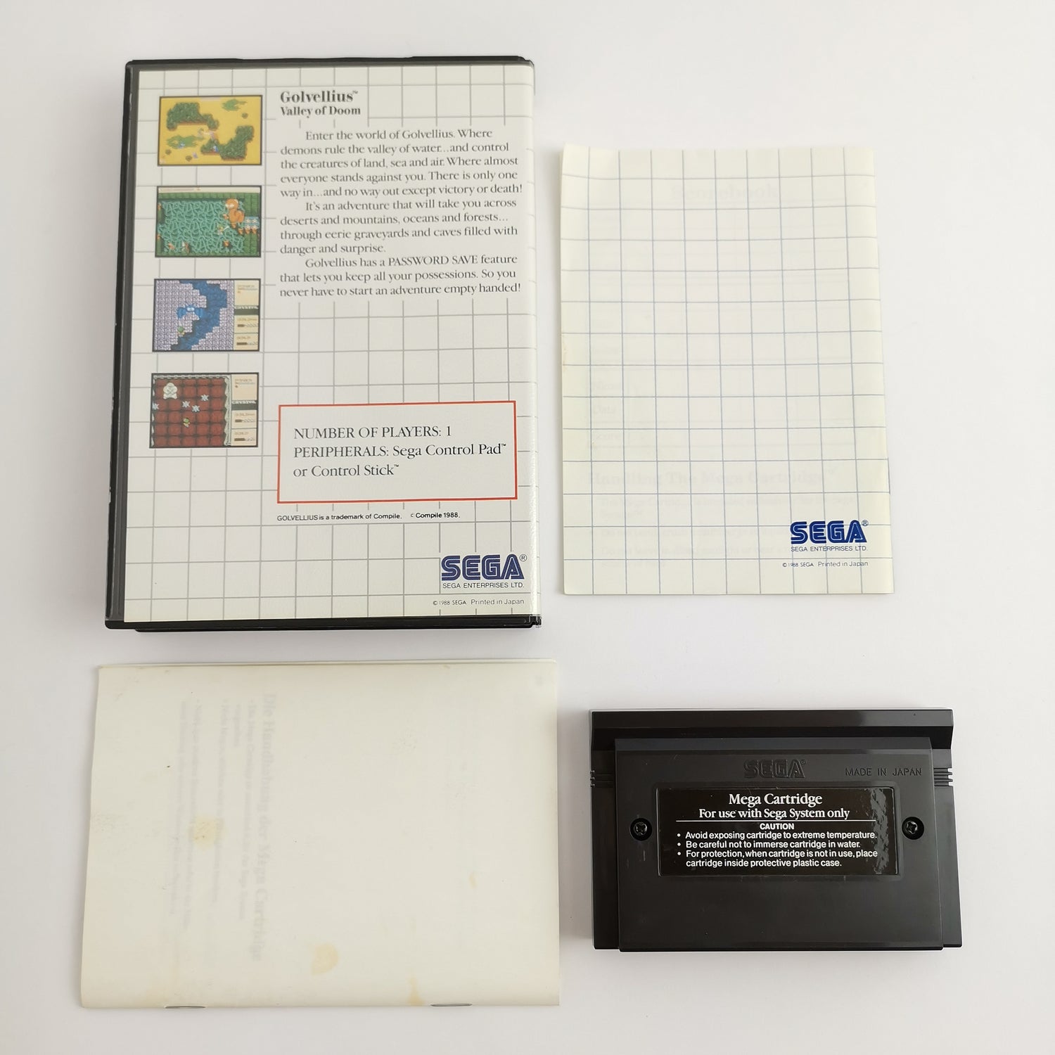 Sega Master System Spiel : Golvellius Valley of Doom in OVP | MS PAL Version
