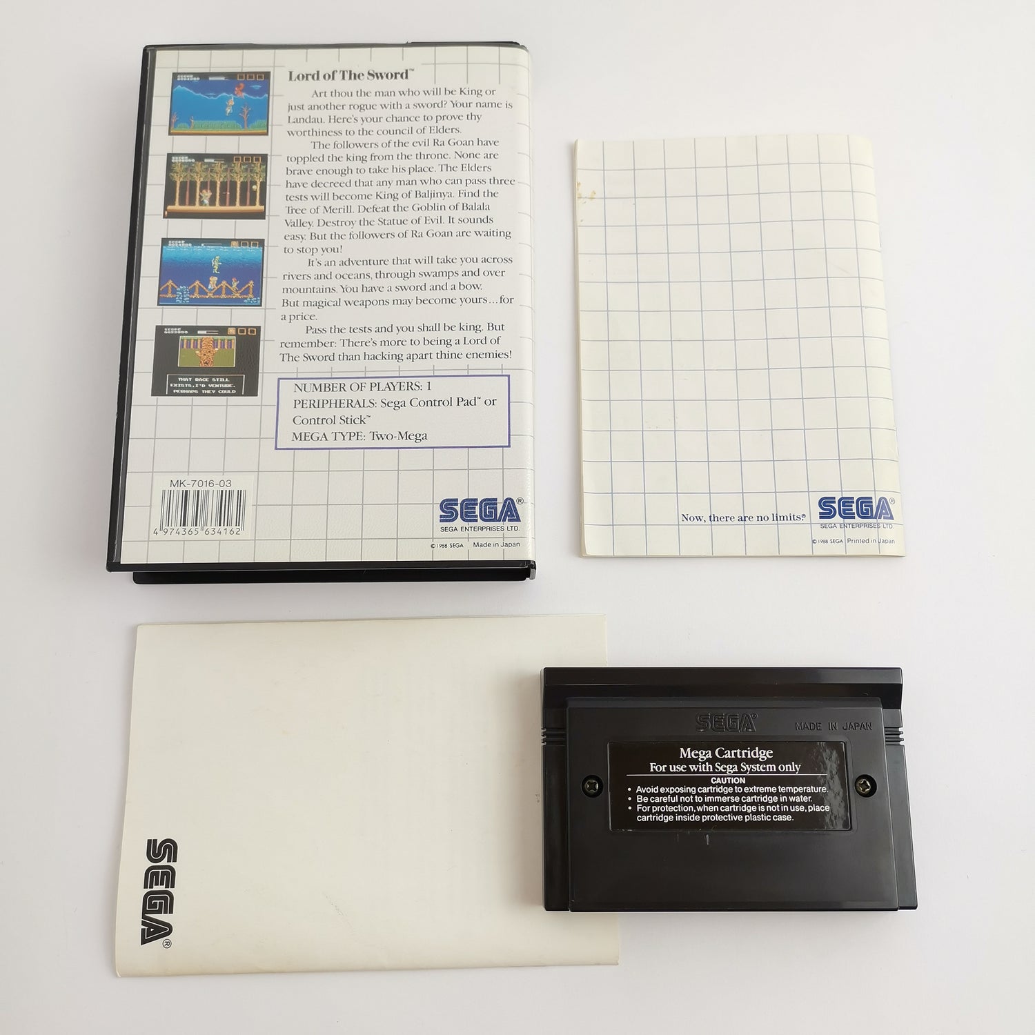 Sega Master System game: Lord of the Sword in original packaging | MS PAL version
