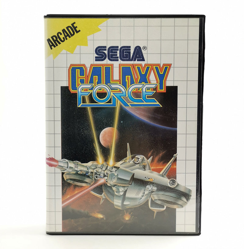 Sega Master System game: Galaxy Force in original packaging | Sega Arcade - MS PAL version