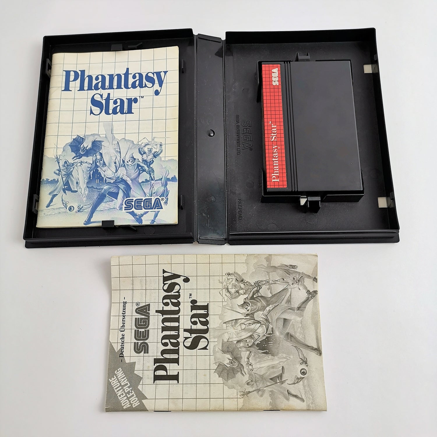 Sega Master System Game: Phantasy Star with both instructions | EUR PAL OVP