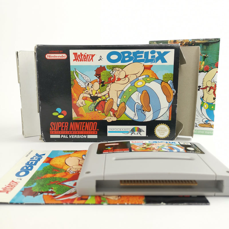 Super Nintendo Spiel : Asterix & Obelix in OVP - Infogrames | SNES OVP PAL NOE-1