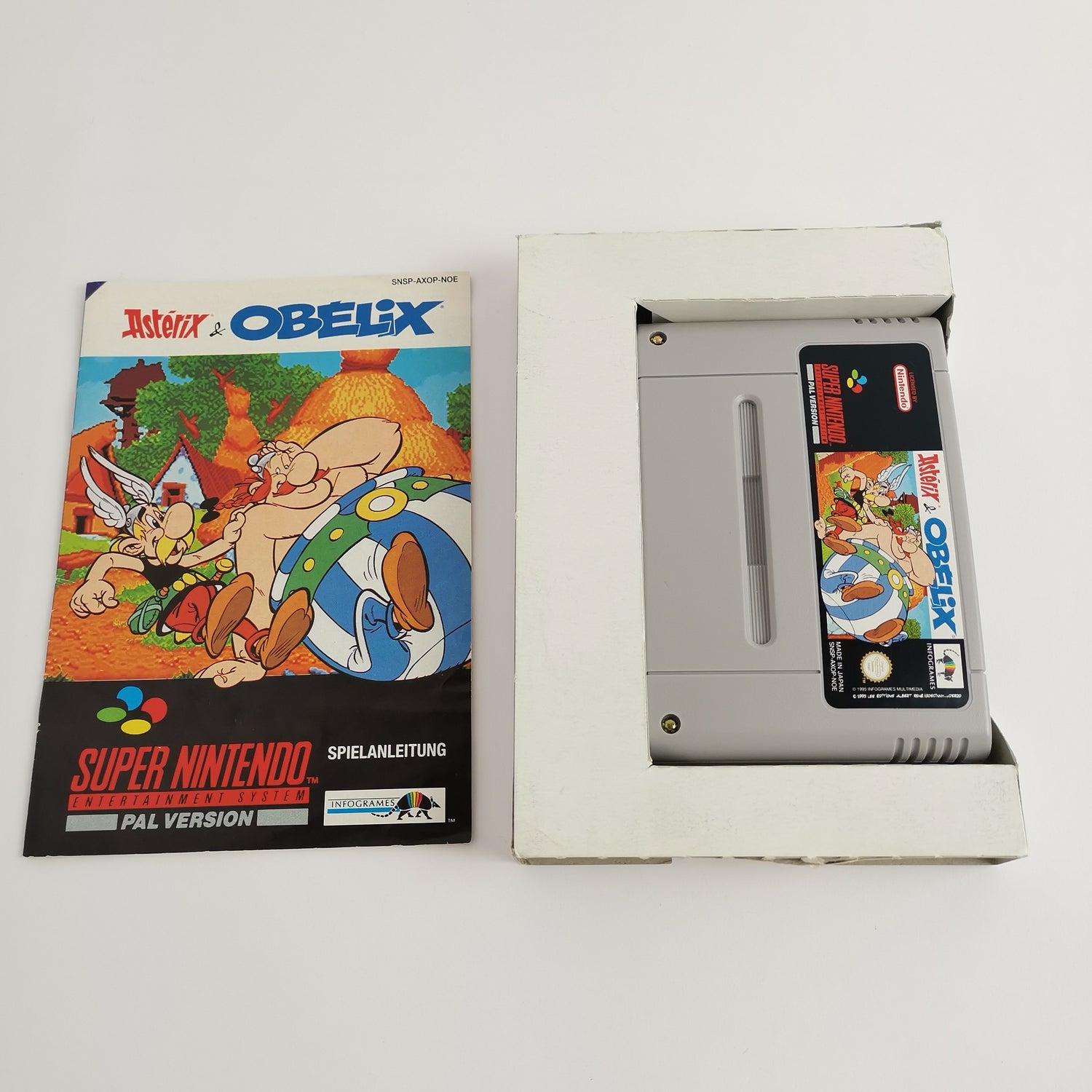 Super Nintendo Spiel : Asterix & Obelix in OVP - Infogrames | SNES OVP PAL NOE-1