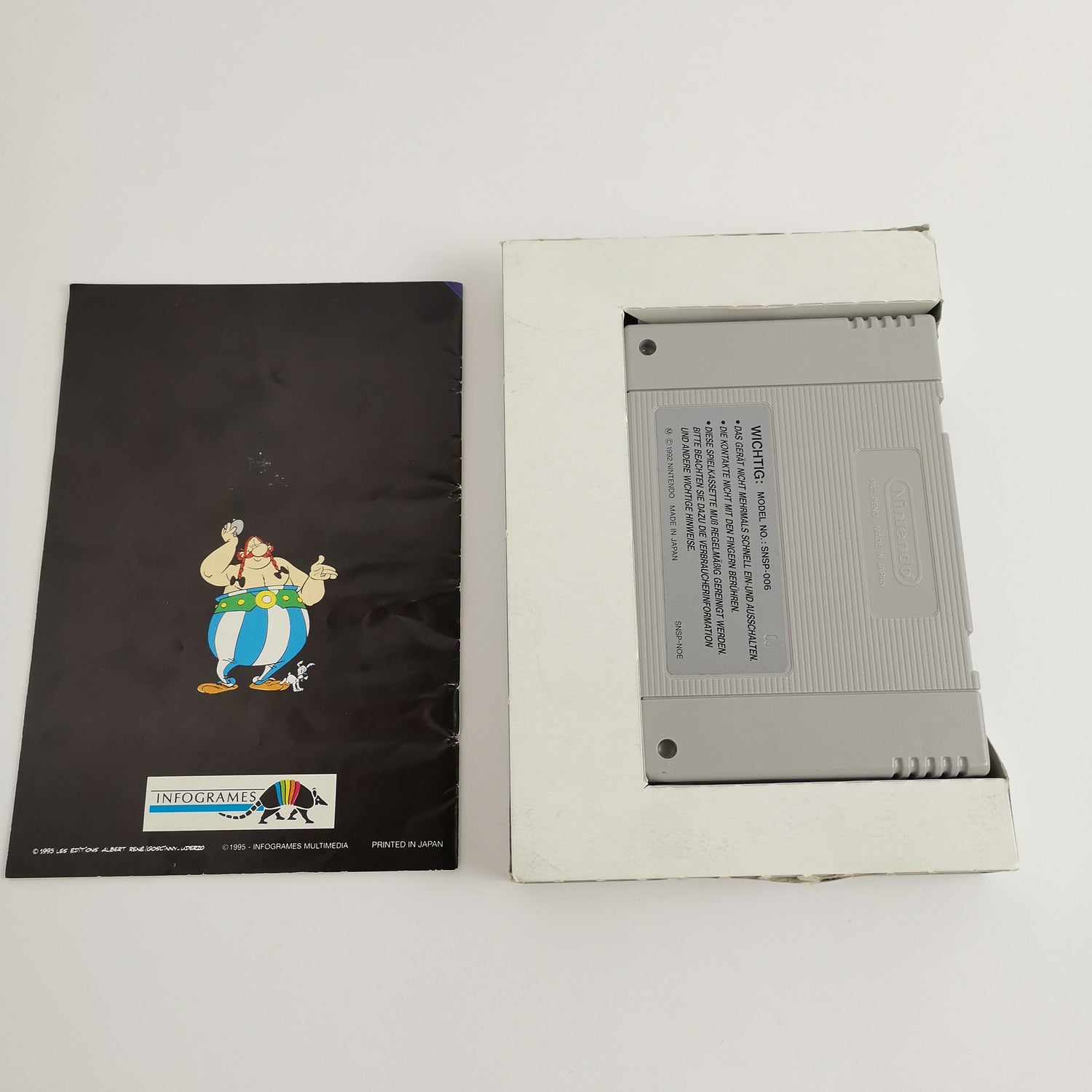 Super Nintendo Spiel : Asterix & Obelix in OVP - Infogrames | SNES OVP PAL NOE-1