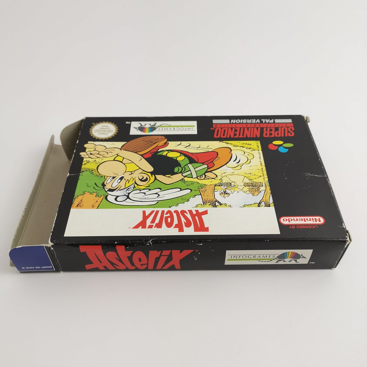 Super Nintendo Spiel : Asterix in OVP - Infogrames | SNES OVP - dt. PAL NOE-2