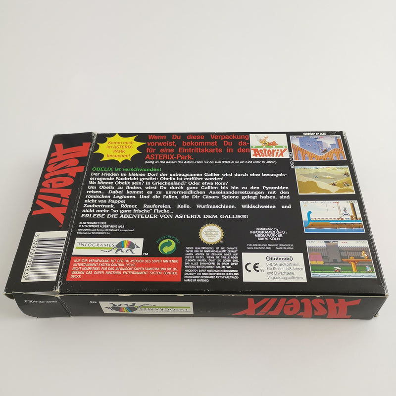 Super Nintendo Spiel : Asterix in OVP - Infogrames | SNES OVP - dt. PAL NOE-2