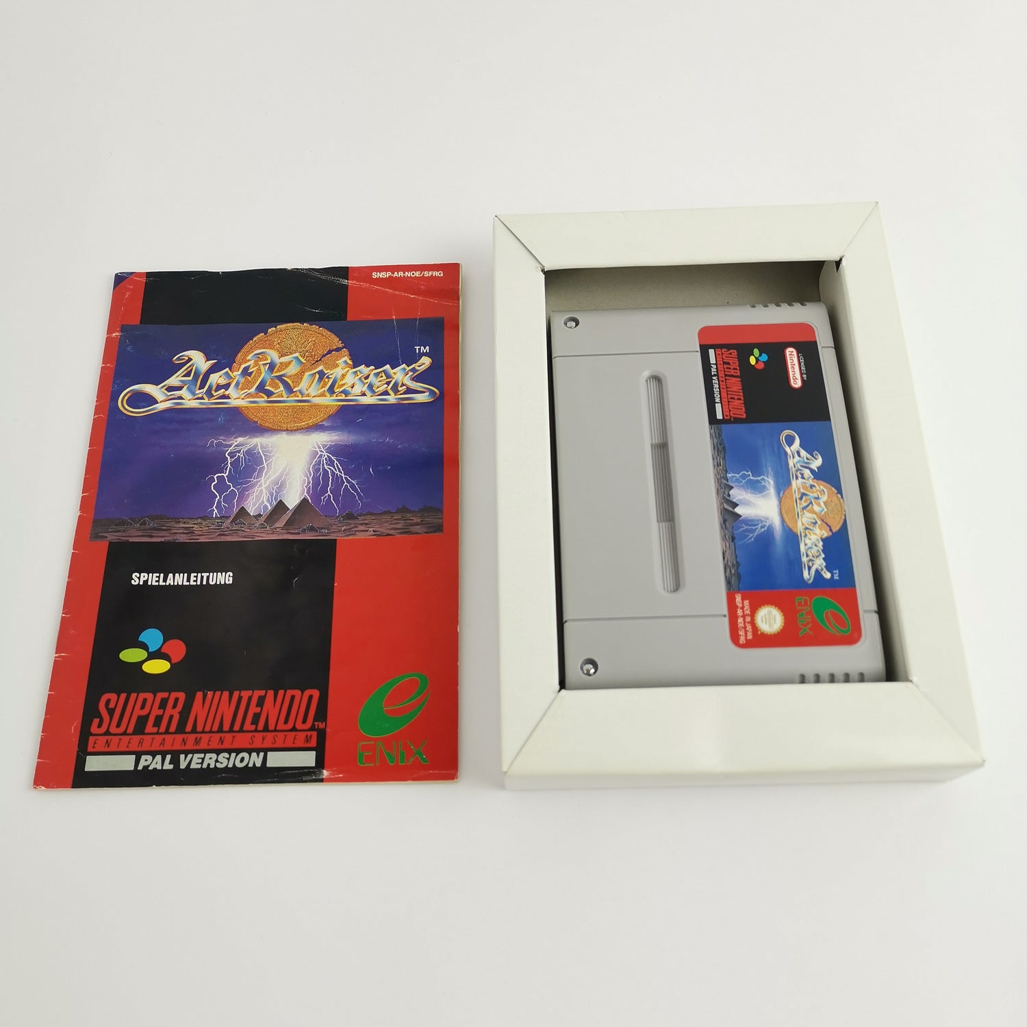 Super Nintendo game: Actraiser in original packaging - Enix | SNES OVP - PAL NOE/SFRG