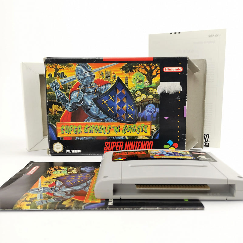 Super Nintendo Spiel : Super Ghouls N Ghosts in OVP | SNES OVP CIB - PAL NOE