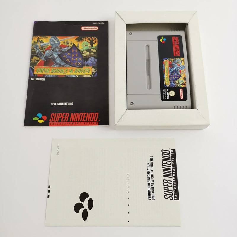 Super Nintendo Spiel : Super Ghouls N Ghosts in OVP | SNES OVP CIB - PAL NOE