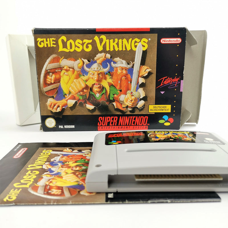 Super Nintendo Spiel : The Lost Vikings in OVP | SNES OVP CIB - PAL NOE / SFRG