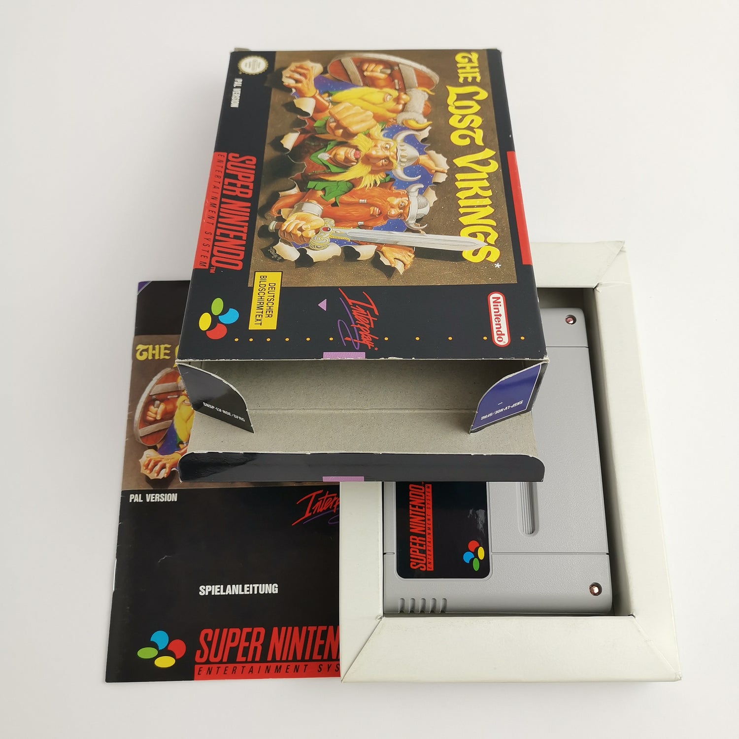 Super Nintendo Spiel : The Lost Vikings in OVP | SNES OVP CIB - PAL NOE / SFRG