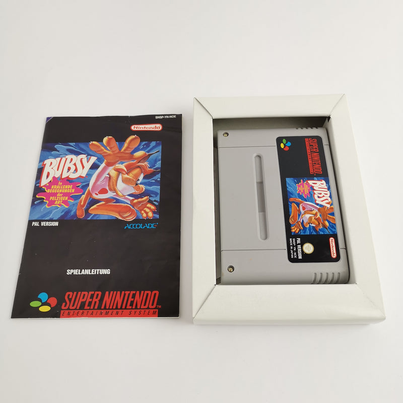 Super Nintendo game: Bubsy in original packaging | SNES OVP CIB - German PAL NOE