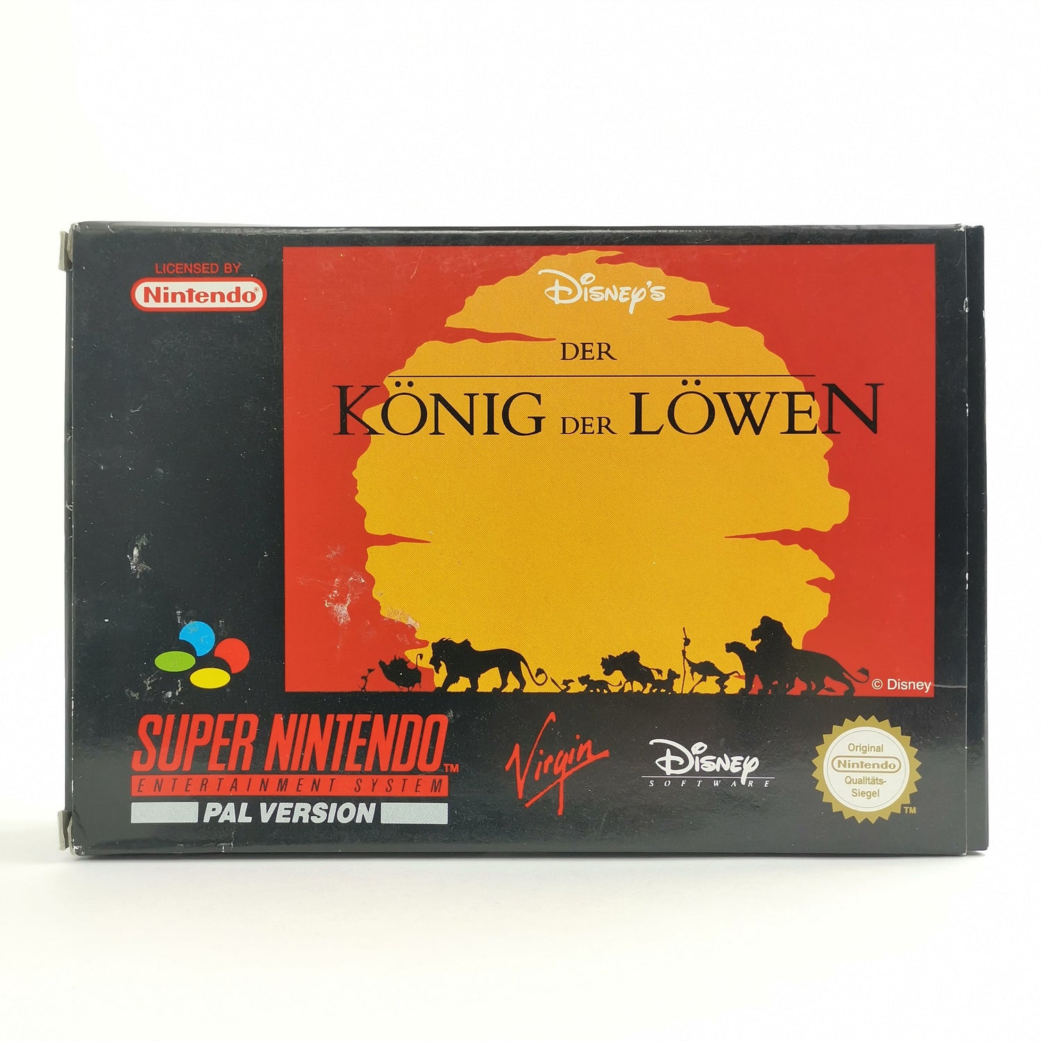 Super Nintendo game: The Lion King in original packaging | SNES original packaging - German PAL NOE