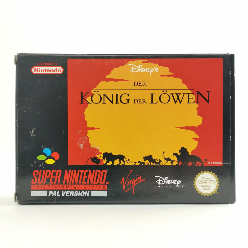 Super Nintendo game: The Lion King in original packaging | SNES original packaging - German PAL NOE