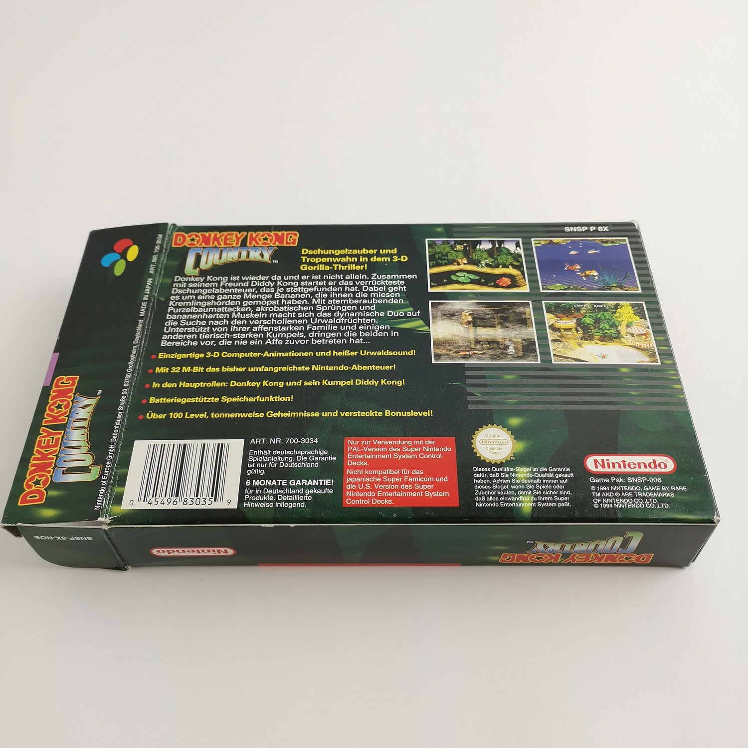 Super Nintendo Spiel : Donkey Kong Country 1 in OVP | SNES CIB - dt. PAL NOE