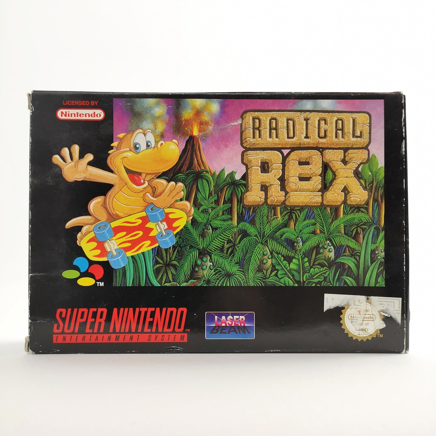 Super Nintendo Spiel : Radical Rex in OVP | SNES CIB - PAL EUR