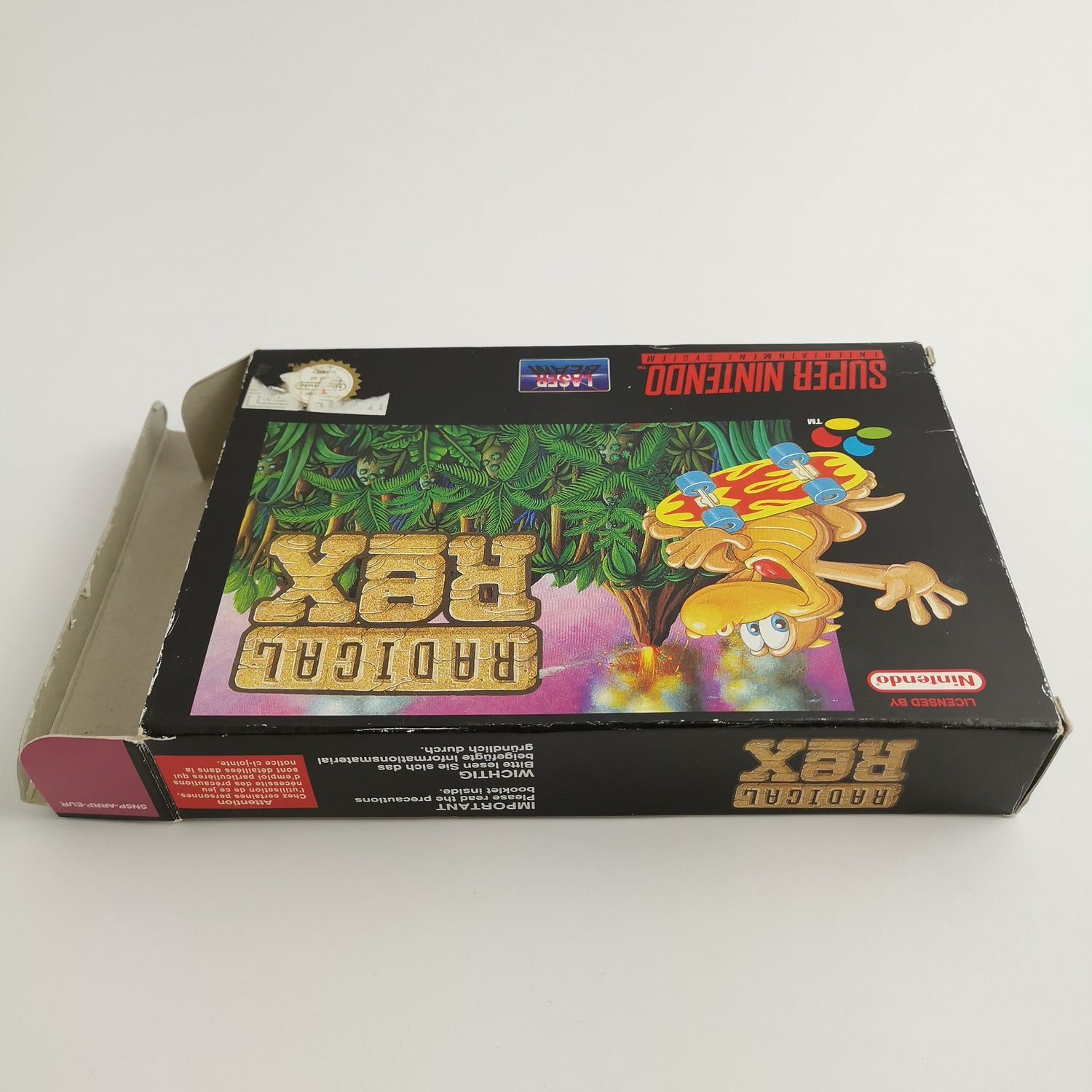 Super Nintendo Spiel : Radical Rex in OVP | SNES CIB - PAL EUR