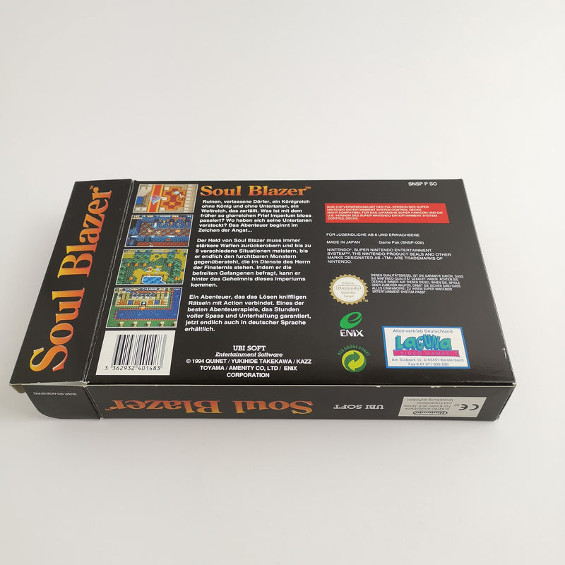 Super Nintendo Spiel : Soul Blazer - Enix RPG Laguna | SNES OVP - PAL NOE/SFRG