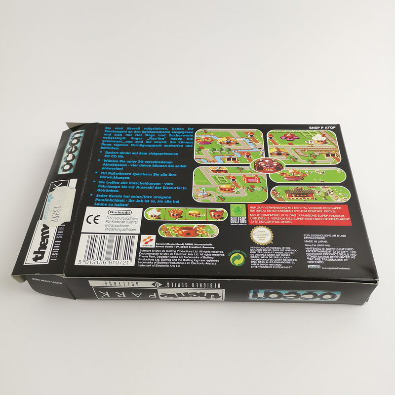 Super Nintendo Spiel : Theme Park in OVP | SNES CIB - PAL Version NOE