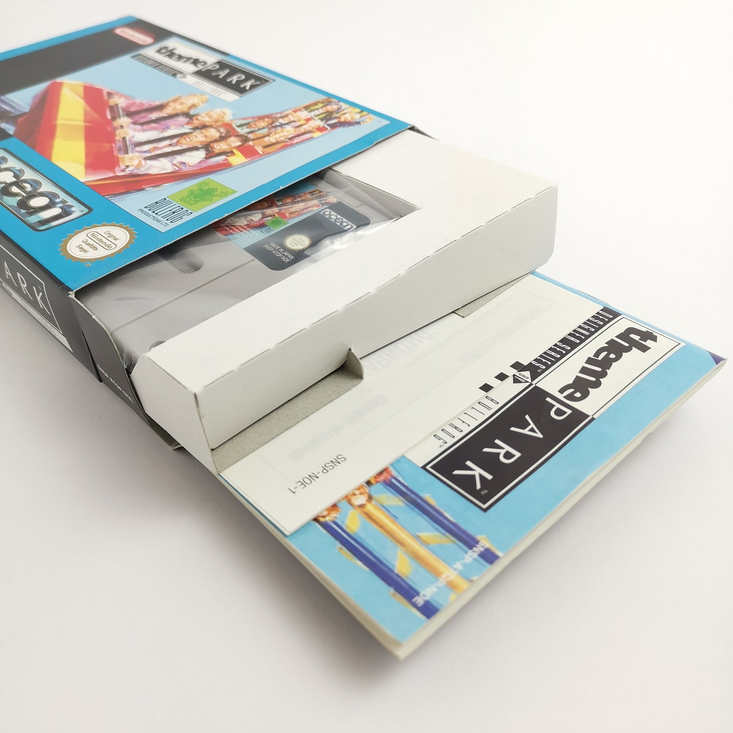 Super Nintendo Spiel : Theme Park in OVP | SNES CIB - PAL Version NOE