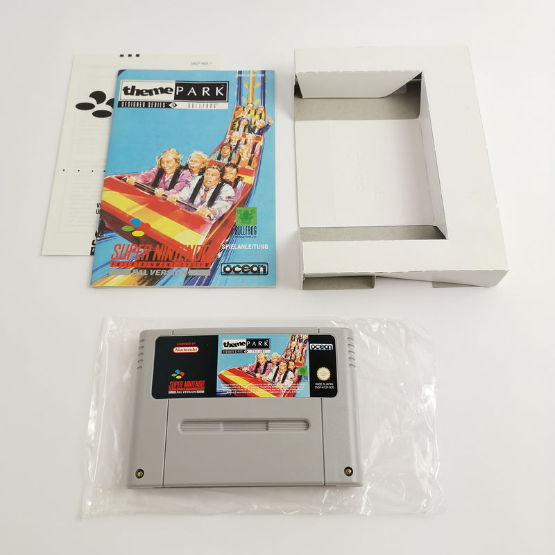 Super Nintendo Spiel : Theme Park in OVP | SNES CIB - PAL Version NOE